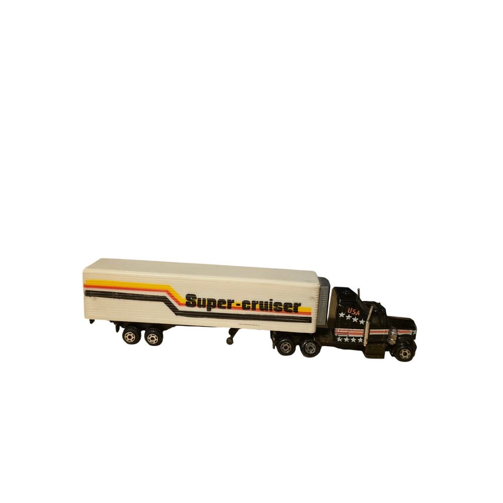 Vintage Zee Toys K3 Semi Truck & Super-Cruiser Trailer Diecast Hong Kong USA